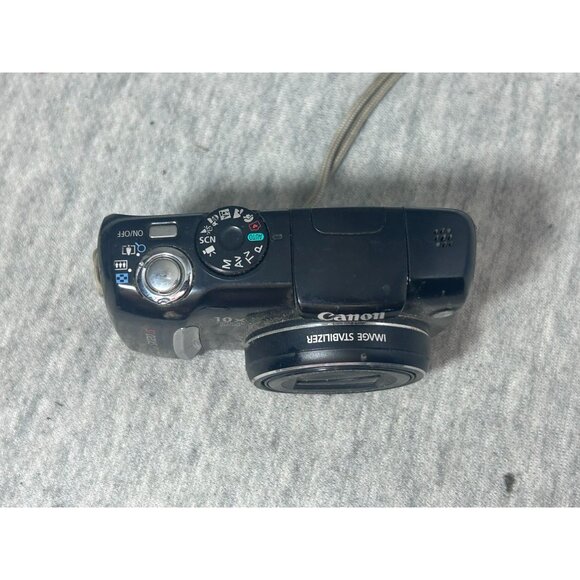 Canon PowerShot SX120 IS 10.0MP HD Digital Camera 10x Optical Zoom Black - Picture 2 of 6
